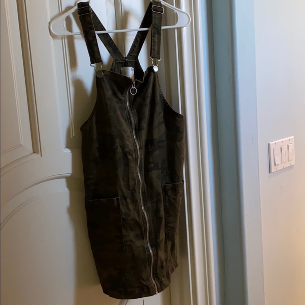 Jean overall dress